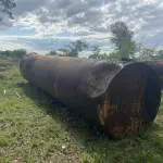 LOTE 045 - Tonel usado com diesel. Volume aproximado 9.000 litros