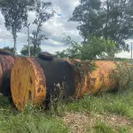 LOTE 047 - Tonel usado com diesel. Volume aproximado 9.000 litros