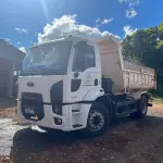 LOTE 002 - Caminhão FORD CARGO 1519 B, 2014/2014, carroceria basculante, branco