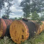LOTE 047 - Tonel usado com diesel. Volume aproximado 9.000 litros