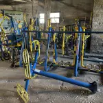 LOTE 036 - Sucata de ferro de equipamentos de academia de rua