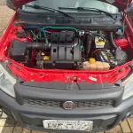 LOTE 001 - Camionete FIAT STRADA WORKING 2013/2014, vermelha