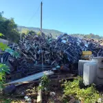 LOTE 005 - Lote de sucata metálica.