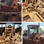 LOTE 012 - Retroescavadeira Caseottomaq 580 L2 ano 2009 – Chassi N9AH15422 - Cor amarela, removido a lança, cod. patrim. 30962