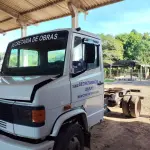 LOTE 009 - Caminhão Mercades Benz 709, cor branca, ano/modelo 1991/1991