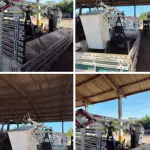 LOTE 018 - Cesto aéreo com 9.5 de alcance, não isolado com carroceria, com sapata estabilizadora, em funcionamento